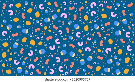 DIBUJADO A MANO SIN COSTURAS DOODLE LÍNEAS FORMAS PATRÓN TEXTURA COLORIDO PLANTILLA FONDO ABSTRACTAS VECTOR DE DISEÑO DE MODA