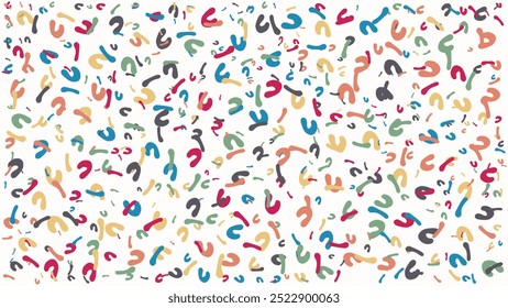 SEAMLESS HAND DRAWN DOODLE LINES SHAPES PATTERN TEXTURE COLORFUL TEMPLATE ABSTRACT BACKGROUND TRENDY DESIGN VECTOR