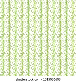 Seamless hand drawn floral background.
Leaves seamless pattern.