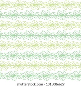 Seamless hand drawn floral background.
Leaves seamless pattern.
