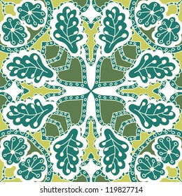 seamless hand drawn floral pattern background