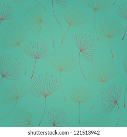 Seamless hand drawn floral pattern. Endless texture with tender flowers. Template for design and decoration