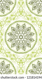 seamless hand drawn floral pattern background