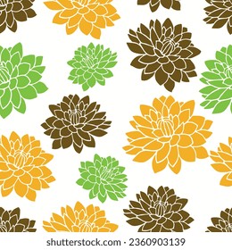 Seamless hand drawn floral pattern. Vector Illustration