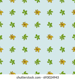 Seamless hand drawn flower illustrations background, good for graphic design, wallpapers or booklets. Cartoon style vector graphic.