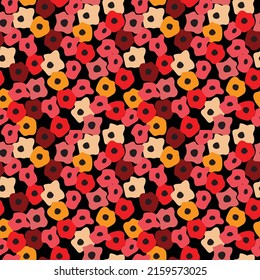 seamless hand drawn flowers print. ditsy print