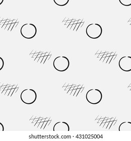 Seamless hand drawn geometric pattern