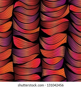 Seamless hand drawn gradient pink background with horizontal and vertical draperies