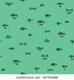 Seamless Hand Drawn Grass Pattern