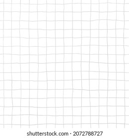 Seamless hand drawn grid pattern. Abstract geometric background with crossing lines. Modern stylish texture for fabric, wallpaper, wrapping.