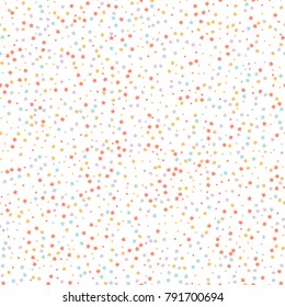 Seamless hand drawn hearts background. Stock vector