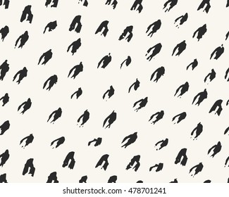 seamless hand drawn ink chalk brushstrokes tinny flames doodles pattern