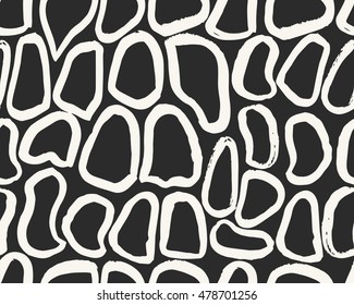 seamless hand drawn ink chalk brushstrokes doodles pattern