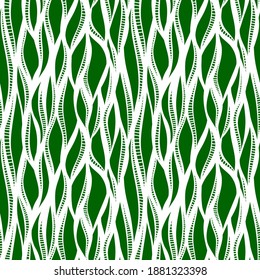 Seamless hand drawn ink pattern. Creative endless background with blots. Abstract striped texture with bold monochrome lines. Decorative vector design