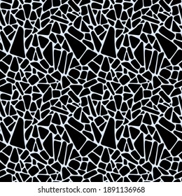 Patrón de tinta dibujado a mano sin inconveniente. Un entorno creativo y sin fin con manchas. Resumen de textura rayada con líneas monocromáticas negrita. Diseño vector decorativo
