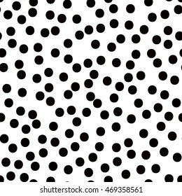 Seamless hand drawn irregular uneven black and white texture