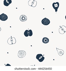 Seamless Hand drawn lovely background pattern.