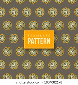 Seamless hand drawn mandala pattern. Vintage elements in oriental style. Texture for wallpapers, backgrounds and page fill. Islam, arabic, indian, turkish,ottoman, asian motifs. Vector illustration.