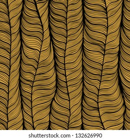 Seamless hand drawn monochrome background with folding draperies