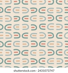 Seamless hand drawn pattern. Abstract background with hand drawn doodle shapes.