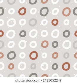 Seamless hand drawn pattern. Abstract background with hand drawn doodle shapes.
