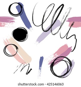 seamless hand drawn pattern. artistic creative background. vector illustration