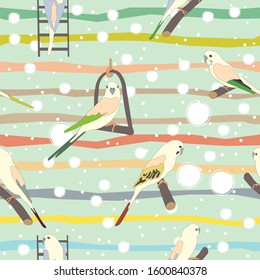 Seamless hand drawn pattern with beautiful birds. Great for wedding cards, postcards, t-shirts, bridal invitations, brochures, posters, gift wrapping, wall art, wallpapers, etc. Illustration