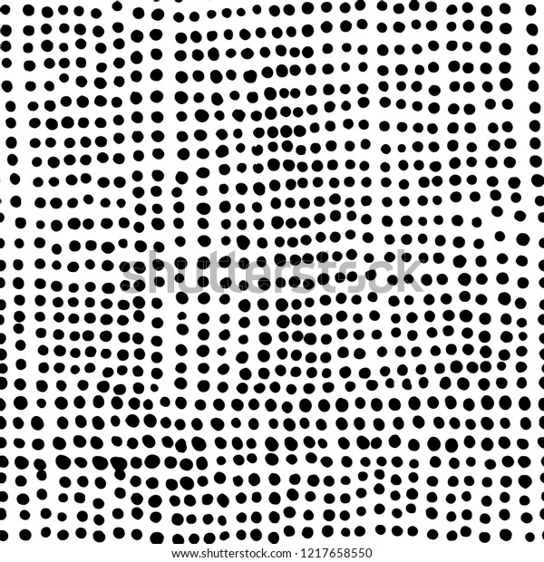 Seamless Hand Drawn Pattern Dots Stock Vector (Royalty Free) 1217658550 ...