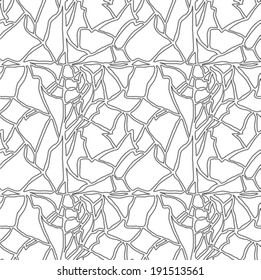Seamless hand drawn pattern with eggshell texture - black and white, VECTOR