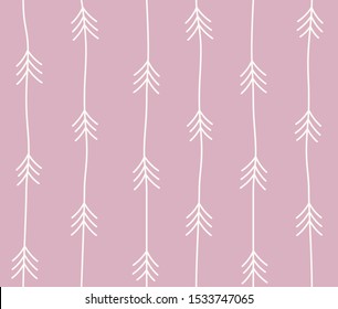 Seamless hand drawn pattern with lines and arrows.