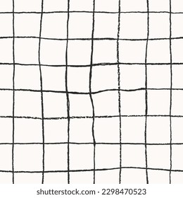 Seamless hand drawn pattern with hand drawn lines