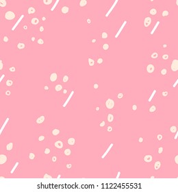 Seamless Hand Drawn Pattern. Mosaic textures. Trendy repetitive backgrounds. Stock Vector Illustration.