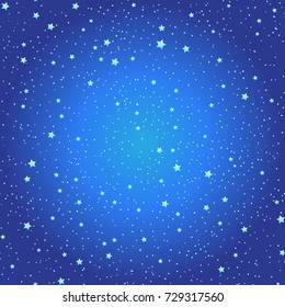 Seamless hand drawn pattern with night sky with stars. Nature ornament. Repetition background for textiles , wrapping paper or wallpapers. Titled vector illustration.