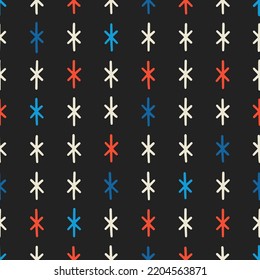 Patrón dibujado a mano sin inconveniente. Patrón estético minimalista moderno sin fisuras con composición artística artística abstracta.