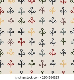 Seamless hand drawn pattern. Trendy minimalist aesthetic seamless pattern with abstract creative artistic hand drawn composition.