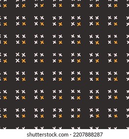 Seamless hand drawn pattern. Trendy minimalist aesthetic seamless pattern with abstract creative artistic hand drawn composition.