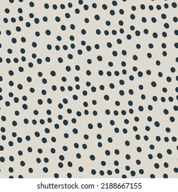 Seamless hand drawn polka-dot pattern on for surface design and other design projects