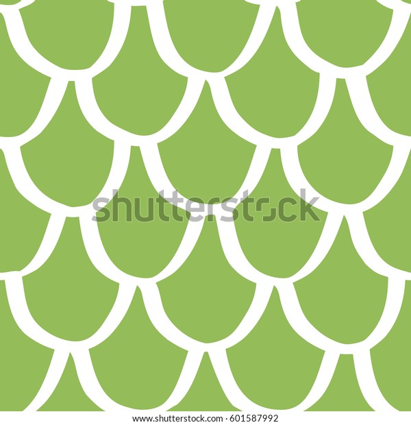 Seamless Hand Drawn Scale Pattern Stock Vector (Royalty Free) 601587992 ...