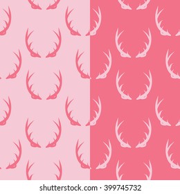 A seamless hand drawn set of antlers