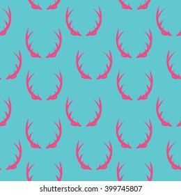 A seamless hand drawn set of antlers