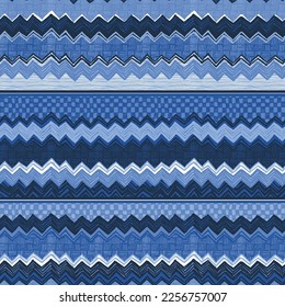 SEAMLESS HAND DRAWN STRIPE ZIG ZAG PATTERN SWATCHES