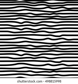 Seamless hand drawn striped pattern