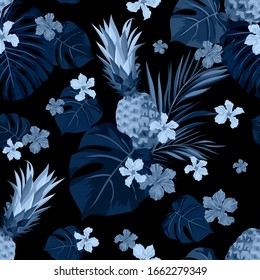 Exotic Tropical Vrctor Background Hawaiian Plants Stock Vector (Royalty ...