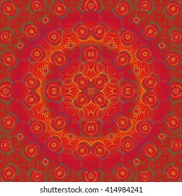 Seamless hand drawn vector ethnic texture. Vintage tribal ethnic backdrop, seamless texture. Boho fashion style background. Hand drawn vector illustration made of simple doodles. Zen tangle pattern.