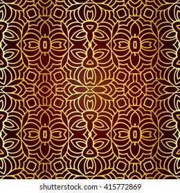 Seamless hand drawn vector ethnic texture. Vintage tribal ethnic backdrop, seamless texture. Boho fashion style background. Hand drawn vector illustration made of simple doodles. Zen tangle pattern.