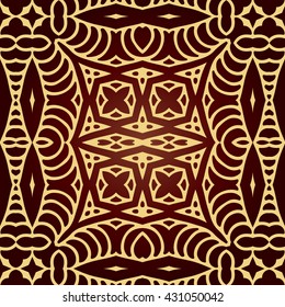 Seamless hand drawn vector ethnic texture. Vintage tribal ethnic backdrop, seamless texture. Boho fashion style background. Hand drawn vector illustration made of simple doodles. Zen tangle 