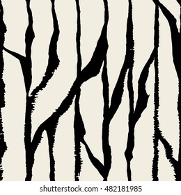 seamless hand drawn vector ink brushstrokes lines modern pattern