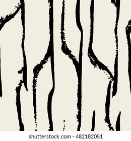 seamless hand drawn vector ink brushstrokes lines modern pattern