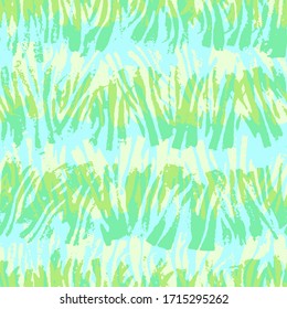 Seamless hand drawn vector pattern with paint strokes in bright spring and summer colors.