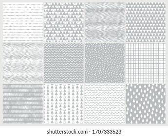 Seamless Hand Drawn Vector Patterns